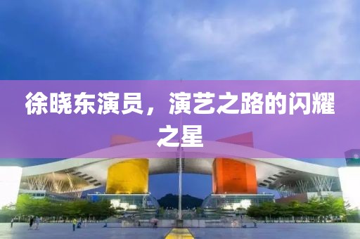 徐晓东演员，演艺之路的闪耀之星