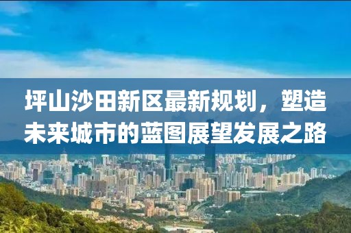 坪山沙田新区最新规划，塑造未来城市的蓝图展望发展之路
