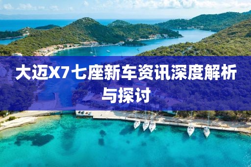 大迈X7七座新车资讯深度解析与探讨