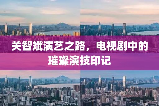 关智斌演艺之路，电视剧中的璀璨演技印记