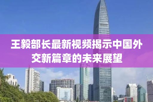 王毅部长最新视频揭示中国外交新篇章的未来展望