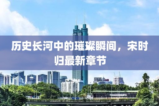 历史长河中的璀璨瞬间，宋时归最新章节