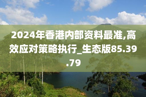 2024年香港内部资料最准,高效应对策略执行_生态版85.39.79