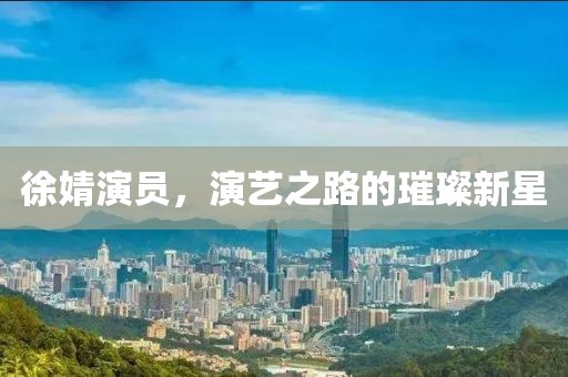 徐婧演员，演艺之路的璀璨新星