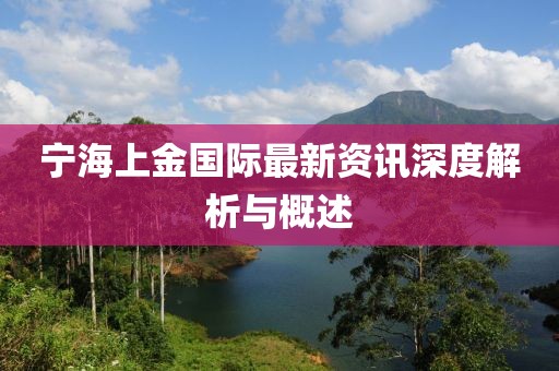 宁海上金国际最新资讯深度解析与概述