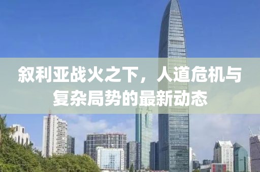 叙利亚战火之下，人道危机与复杂局势的最新动态