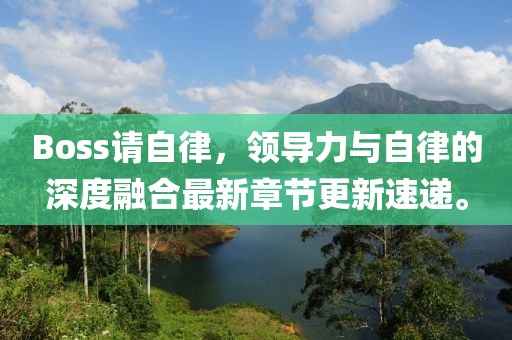 Boss请自律，领导力与自律的深度融合最新章节更新速递。