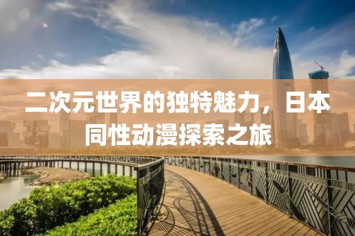 二次元世界的独特魅力，日本同性动漫探索之旅