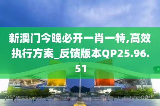 新澳门今晚必开一肖一特,高效执行方案_反馈版本QP25.96.51