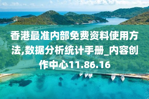 香港最准内部免费资料使用方法,数据分析统计手册_内容创作中心11.86.16
