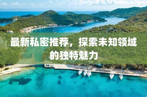最新私密推荐，探索未知领域的独特魅力