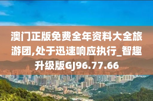 澳门正版免费全年资料大全旅游团,处于迅速响应执行_智趣升级版GJ96.77.66