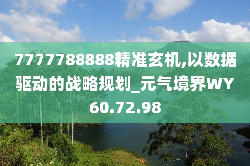 7777788888精准玄机,以数据驱动的战略规划_元气境界WY60.72.98