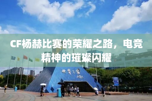 CF杨赫比赛的荣耀之路，电竞精神的璀璨闪耀