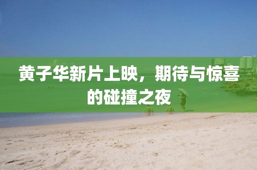 黄子华新片上映，期待与惊喜的碰撞之夜