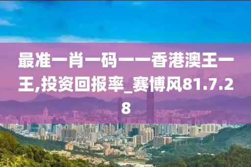 最准一肖一码一一香港澳王一王,投资回报率_赛博风81.7.28