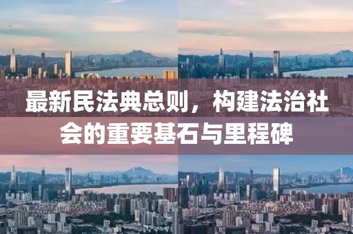 最新民法典总则，构建法治社会的重要基石与里程碑