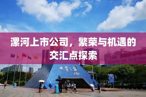 漯河上市公司，繁荣与机遇的交汇点探索