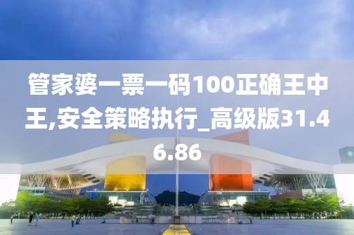 管家婆一票一码100正确王中王,安全策略执行_高级版31.46.86