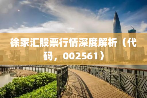 徐家汇股票行情深度解析（代码，002561）
