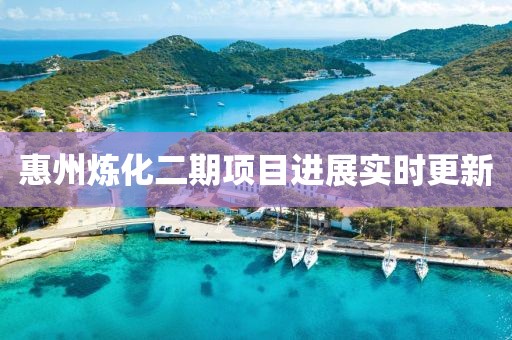 惠州炼化二期项目进展实时更新