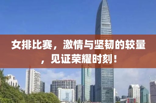 女排比赛，激情与坚韧的较量，见证荣耀时刻！