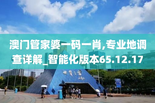 澳门管家婆一码一肖,专业地调查详解_智能化版本65.12.17