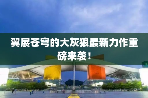 翼展苍穹的大灰狼最新力作重磅来袭！