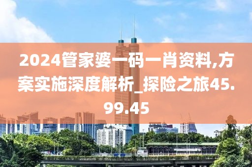 2024管家婆一码一肖资料,方案实施深度解析_探险之旅45.99.45