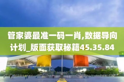 管家婆最准一码一肖,数据导向计划_版面获取秘籍45.35.84