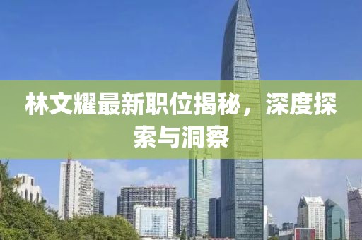 林文耀最新职位揭秘，深度探索与洞察
