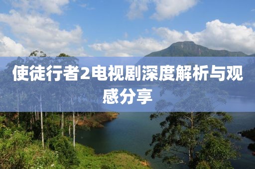 使徒行者2电视剧深度解析与观感分享