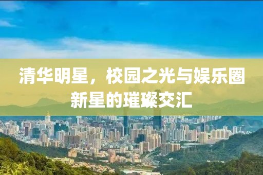 清华明星，校园之光与娱乐圈新星的璀璨交汇