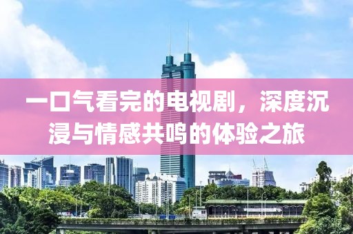 一口气看完的电视剧，深度沉浸与情感共鸣的体验之旅