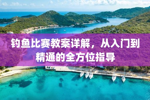 钓鱼比赛教案详解，从入门到精通的全方位指导