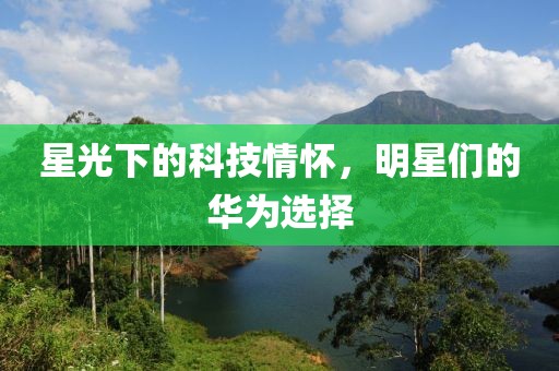 星光下的科技情怀，明星们的华为选择