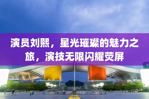 演员刘熙，星光璀璨的魅力之旅，演技无限闪耀荧屏