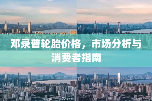 邓录普轮胎价格，市场分析与消费者指南