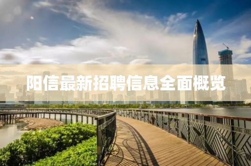 阳信最新招聘信息全面概览