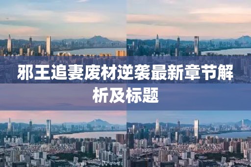 邪王追妻废材逆袭最新章节解析及标题
