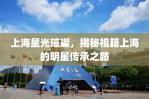 上海星光璀璨，揭秘祖籍上海的明星传承之路