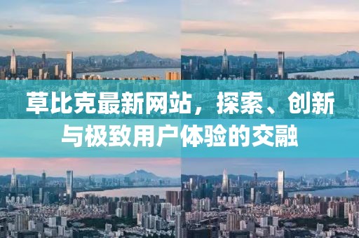 草比克最新网站，探索、创新与极致用户体验的交融