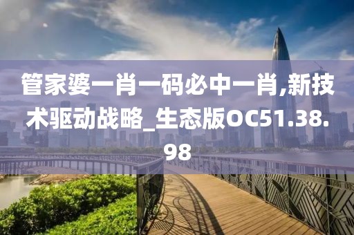 管家婆一肖一码必中一肖,新技术驱动战略_生态版OC51.38.98