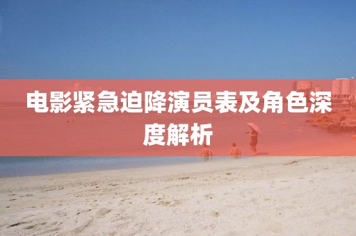 电影紧急迫降演员表及角色深度解析