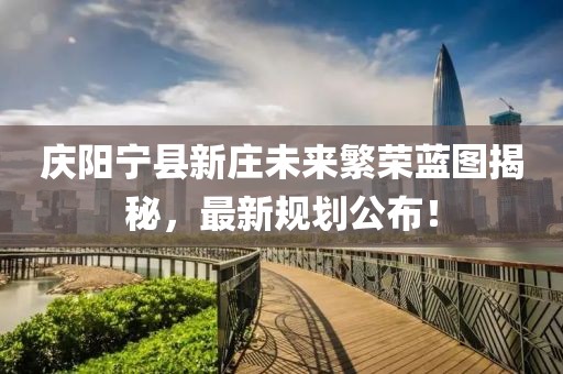 庆阳宁县新庄未来繁荣蓝图揭秘，最新规划公布！