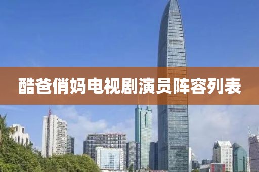 酷爸俏妈电视剧演员阵容列表