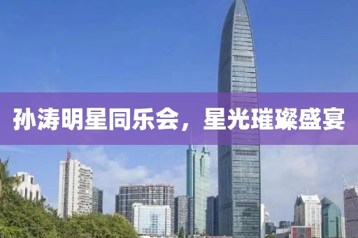孙涛明星同乐会，星光璀璨盛宴