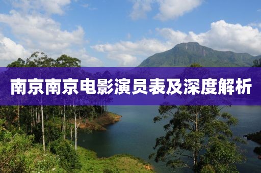 南京南京电影演员表及深度解析