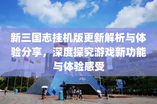 新三国志挂机版更新解析与体验分享，深度探究游戏新功能与体验感受