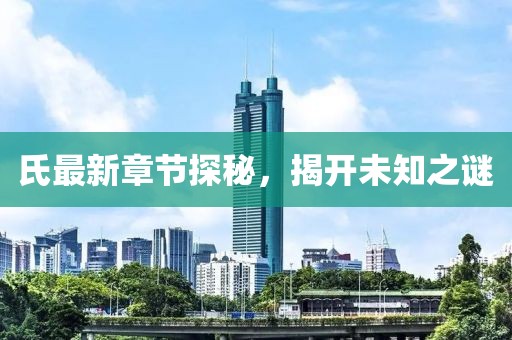 氏最新章节探秘，揭开未知之谜